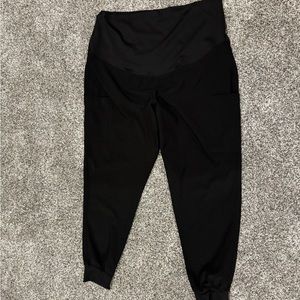 Med Couture size large black maternity jogger scrubs, excellent condition!